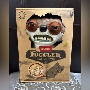 BNIB Zuru Fart Face Fuggler Suspicious Fox Chase Burlap 9” Glow In The Dark Eyes